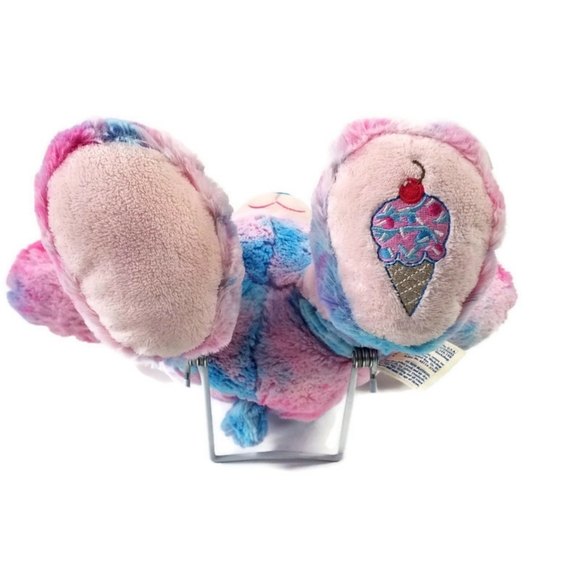 Build-A-Bear Baskin Robbins Ice Cream Cone Bear Plush Pink Blue Tie Dye 16 Inch - Picture 8 of 12